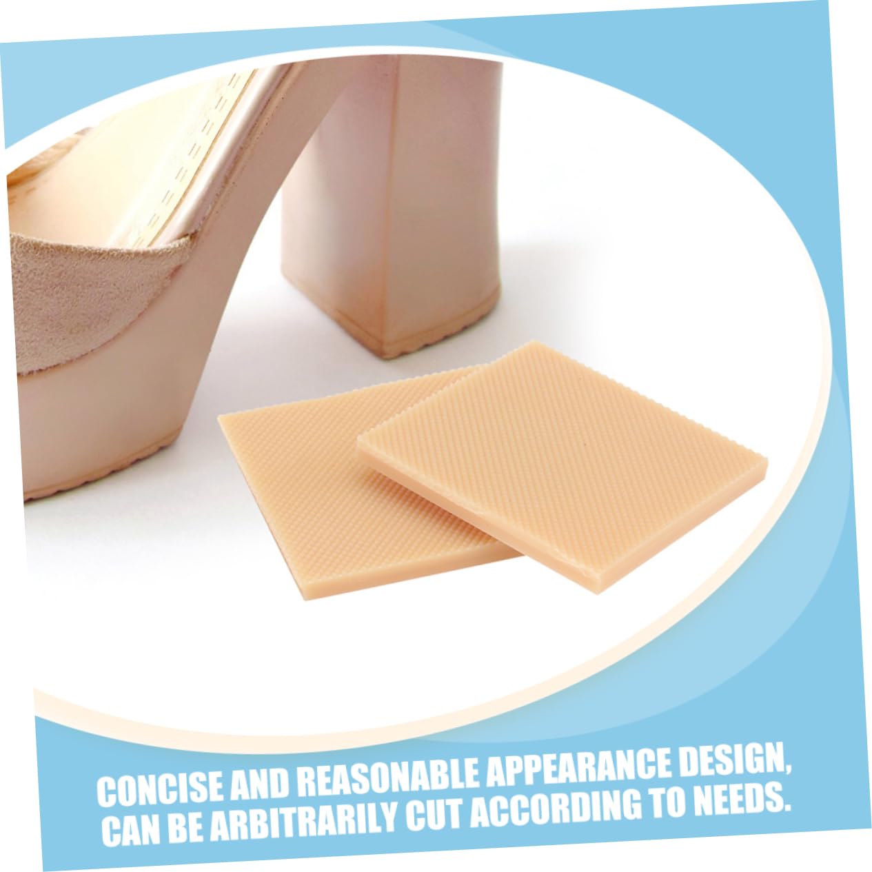 VALICLUD 5 Sätze Reparatur Von Sohlenflicken High Heel -beschützer Schuhferseneinsätze Schuheinlagen Schuhgriff Griffe Anti-schlupf-schuhpads Nicht-schlupf-schuhpolster Gummi 4 Stück * 5