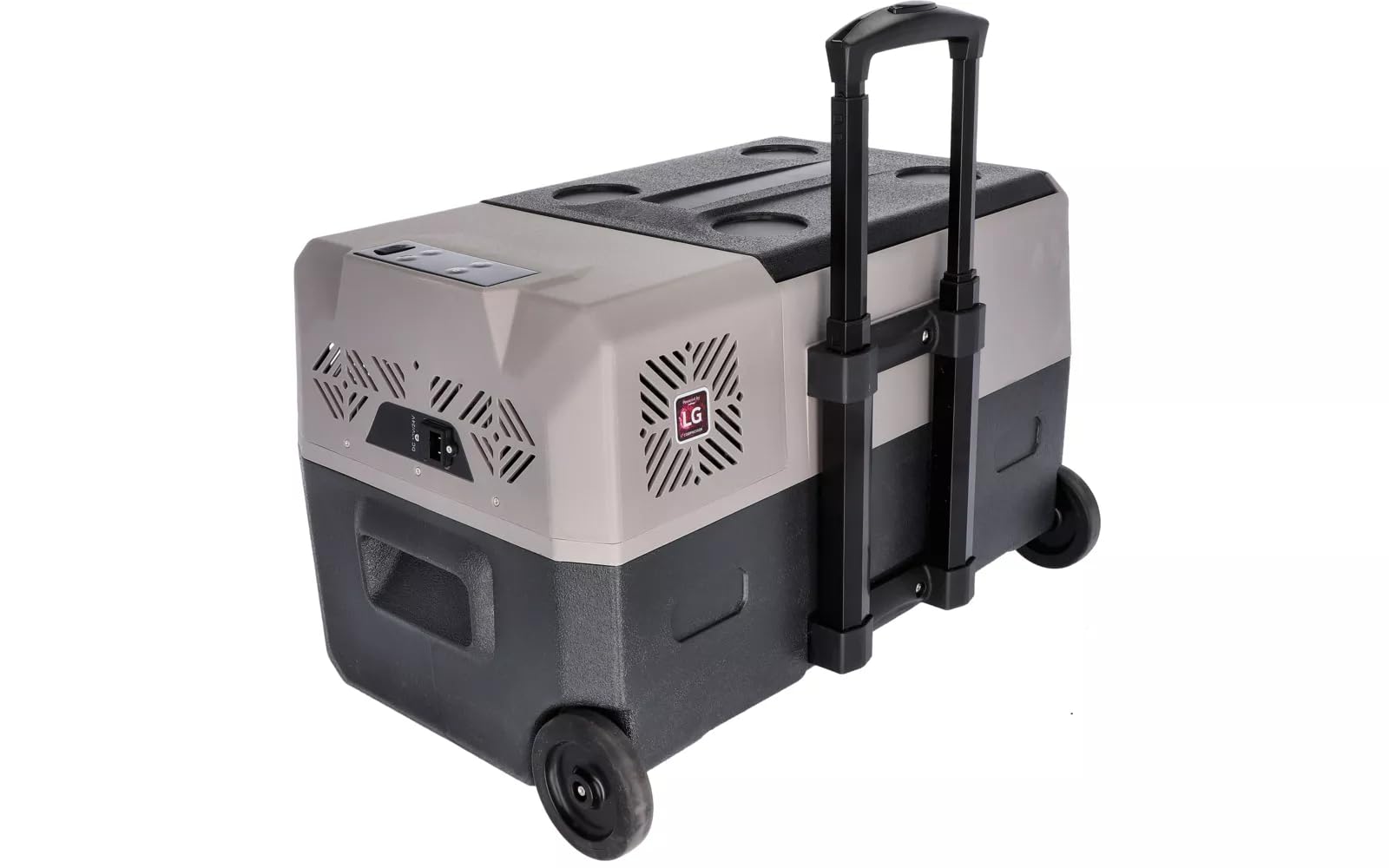 BERGER | Nevera de compresor B40-T 29 L, 12 V, 24 V, 230 V, Conector eléctrico, con Ruedas, silenciosa y Ligera, Ideal para Camping, jardín, Playa y Festival