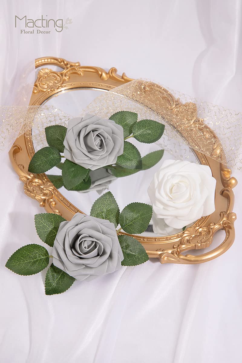 Rose rosa pallido al tatto, fiori fai da te, gambo da 16