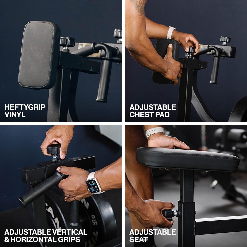 Amazon | Titan Fitness プレート搭載シートローマシン 定格270ポンド