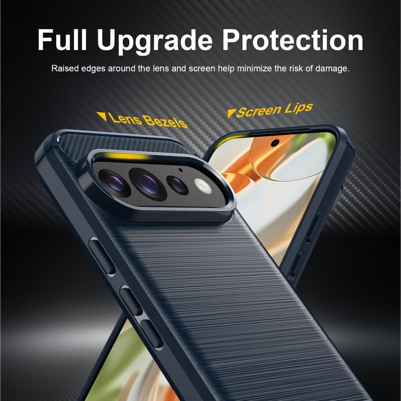 Image of Basic Case for Google Pixel 11 (Carbon Fibre Blue)