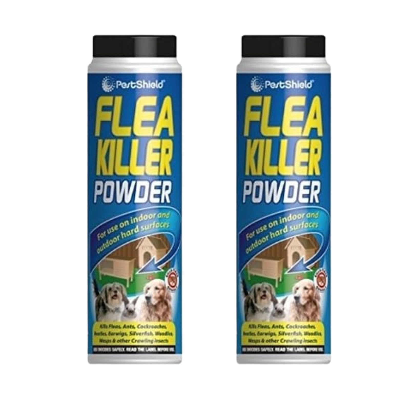Flea Killer Powder Crawling Insect Killer Indoor & Outdoor, Comprehensive Pest Control, Effective Elimination, Versatile Application, Cost-Effective Solution, 200g Each, (2 Pcs)