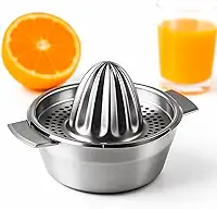 Espremedor De Frutas Manual 500ml Inox Profissional Suco de Laranja Limão