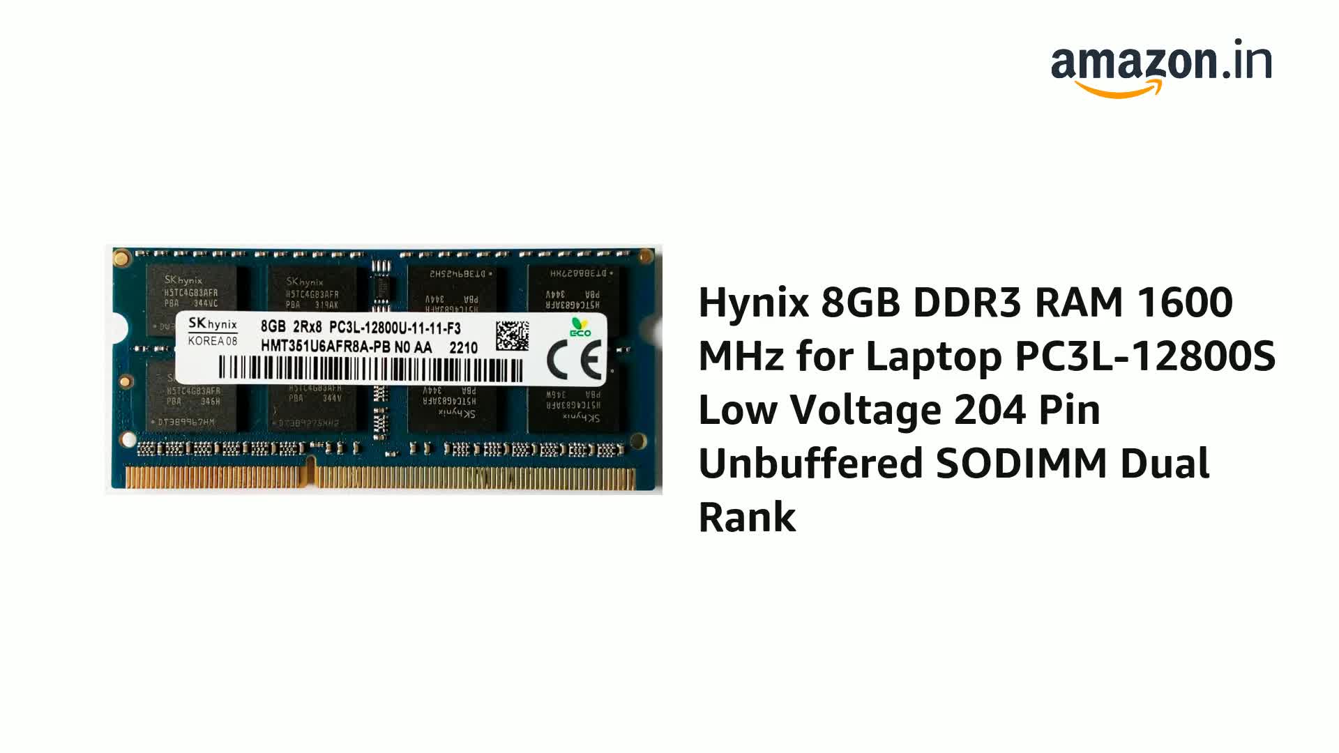 SK Hynix Korea 8GB PC3L 12800S 11 11 F3 RAM At ₹ 425/piece | DDR3 RAM In New Delhi | ID - Foto 3