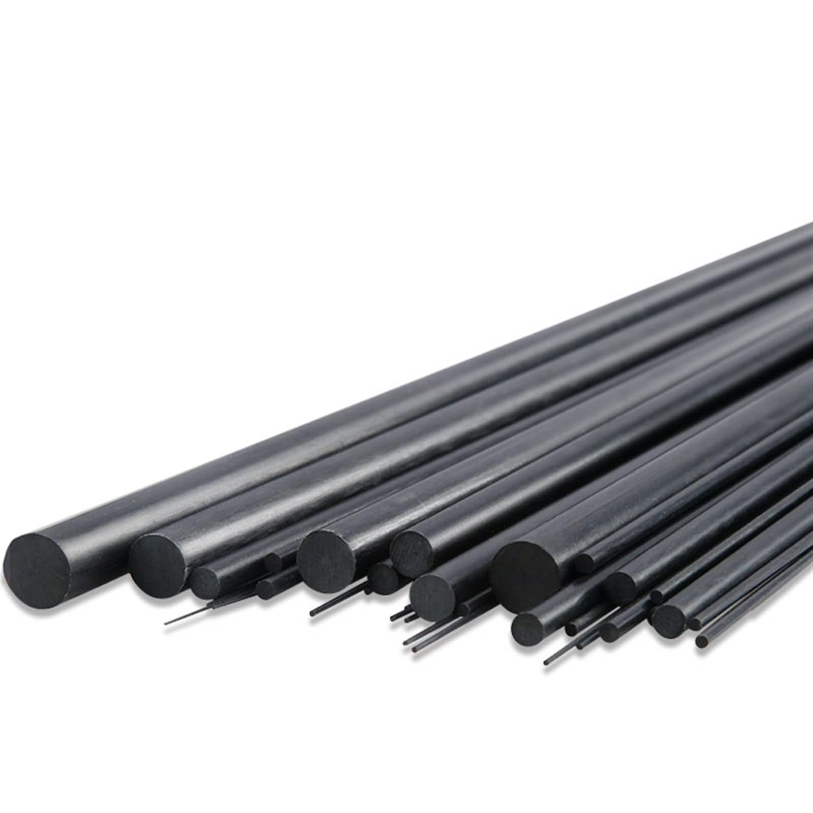 5Pcs RC Aircraft Matte Rod Solid Carbon Fiber Rod Diameter 1mm 1.5mm 2mm 3mm 4mm 5mm 6mm 8mm 9mm 10mm 12mm 14mm Length 500mm Carbon Fiber Rods(5PCS 10MM)