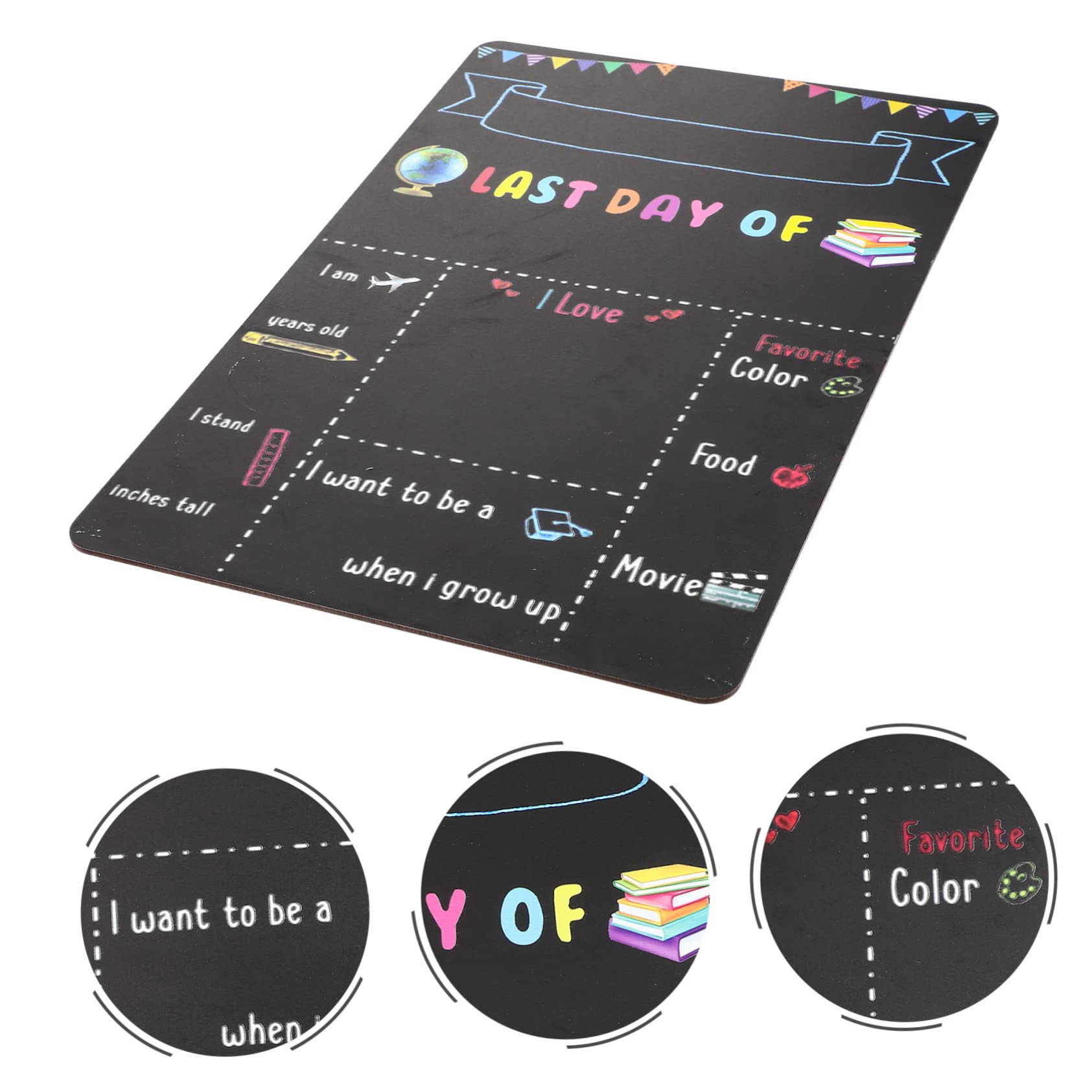 Tableau Double Face pour Rentrée Scolaire Décoration Dintérieur et Accessoire Photo pour Élèves Scolaire Pratique