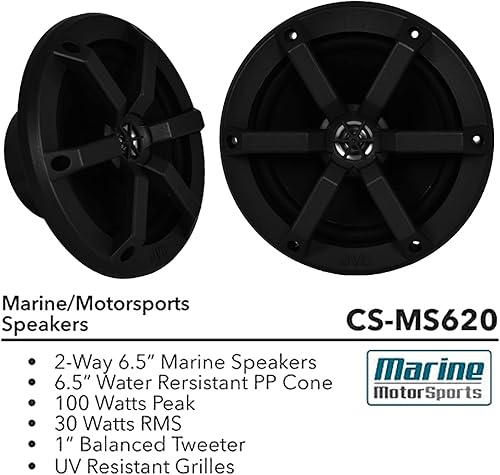 Miniatura 6 de JVC KDT - Receptor de reproductor de CD estéreo con Bluetooth USB AUX AMFM con 2 altavoces de audio coaxial negro de 6.5 y 100 vatios de potencia