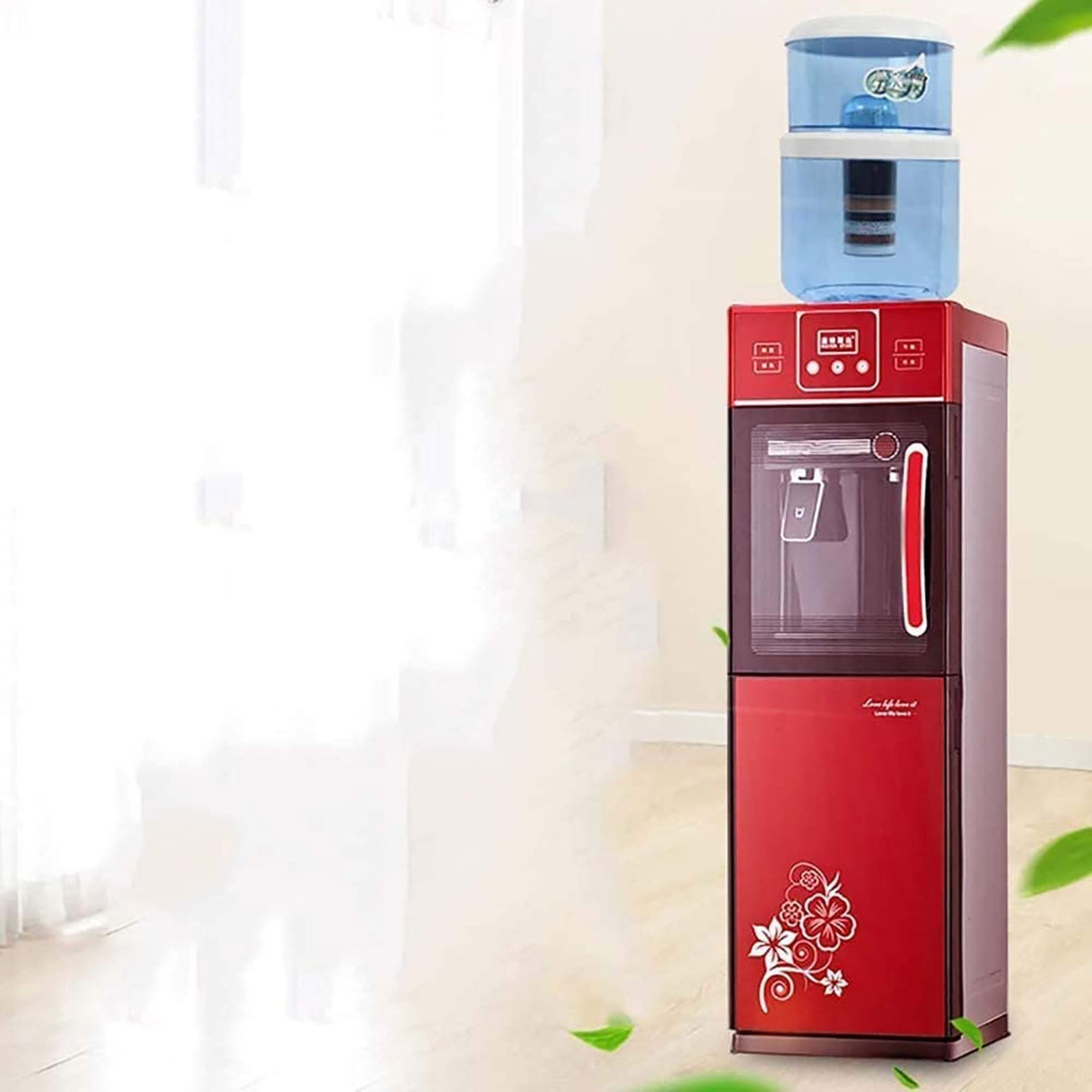 Distributore d'Acqua Raffreddatore d'Acqua Caricamento dall'alto, Temperatura Sala di Controllo Autonoma Alimentazione Acqua Calda e Fredda e Acqua erogatrice Acqua Fredda