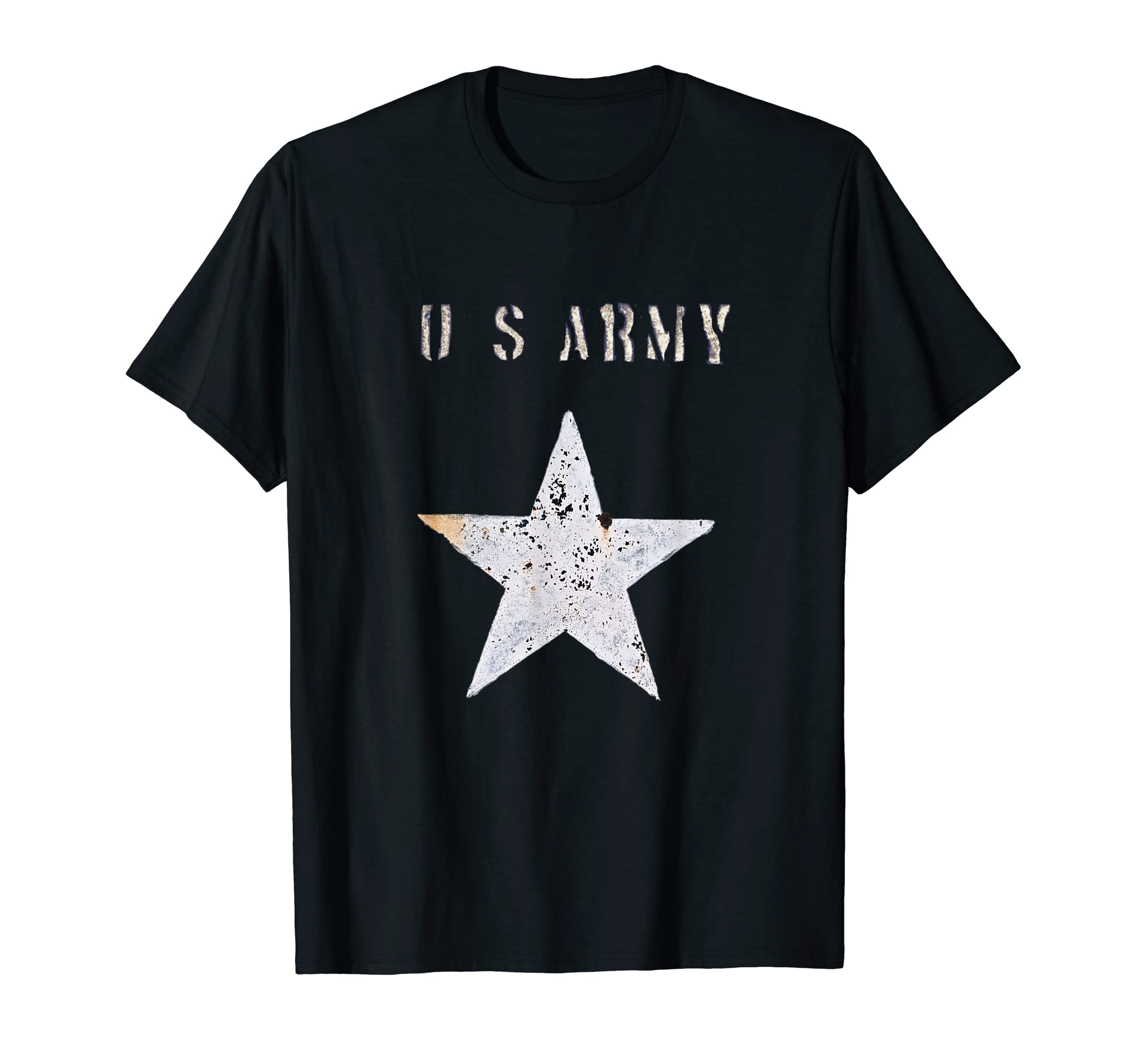 US Army FansVintage US Army, Distressed Font T-Shirt
