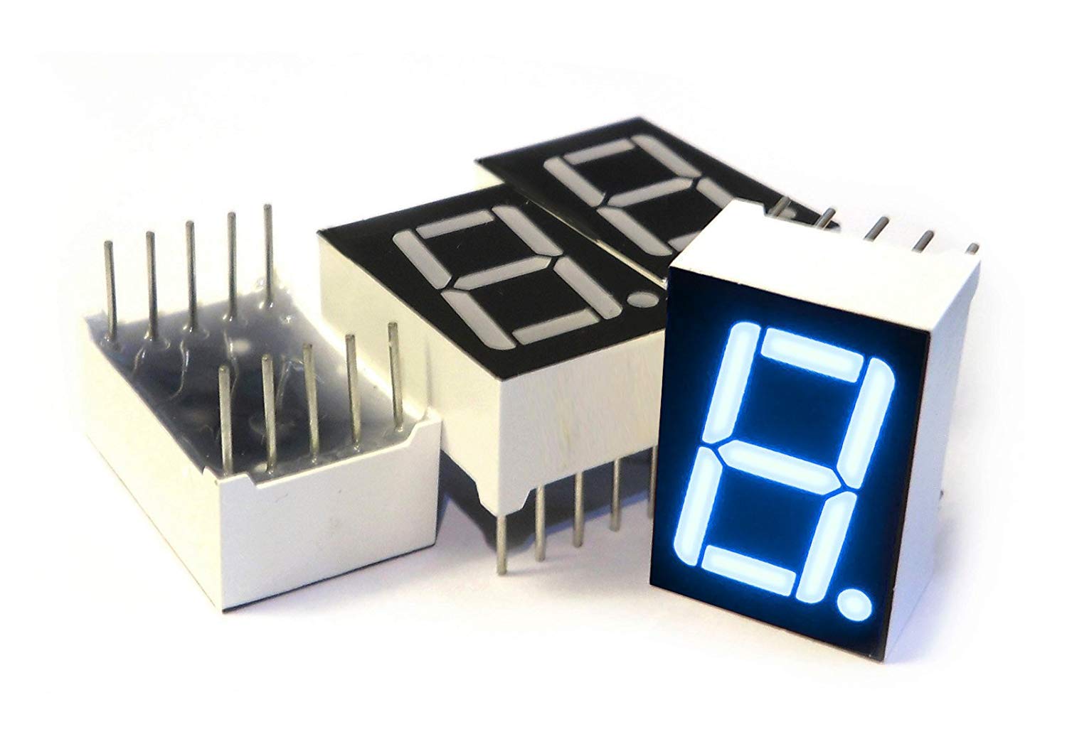 Electrobot 1 Digit 7 Segment LED Display Common Anode (Pack of 5)