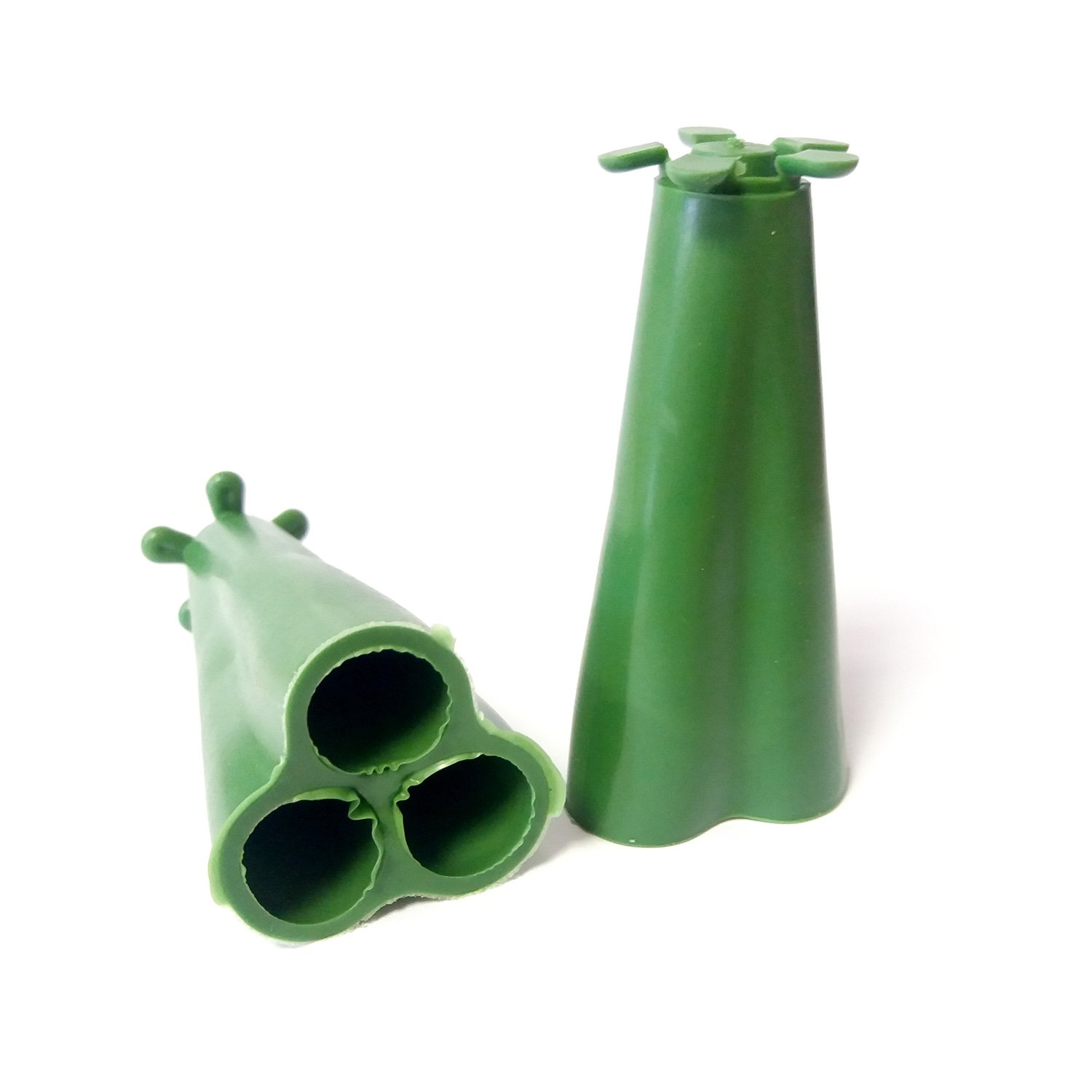 Elixir Gardens Plant Support | Cane Connectors & Caps, Wigwam Grips, Support Rings, Tie Tube, Grow Triangles & Clips Available in Various Quantities | Cane Caps Pyramid Large x 300