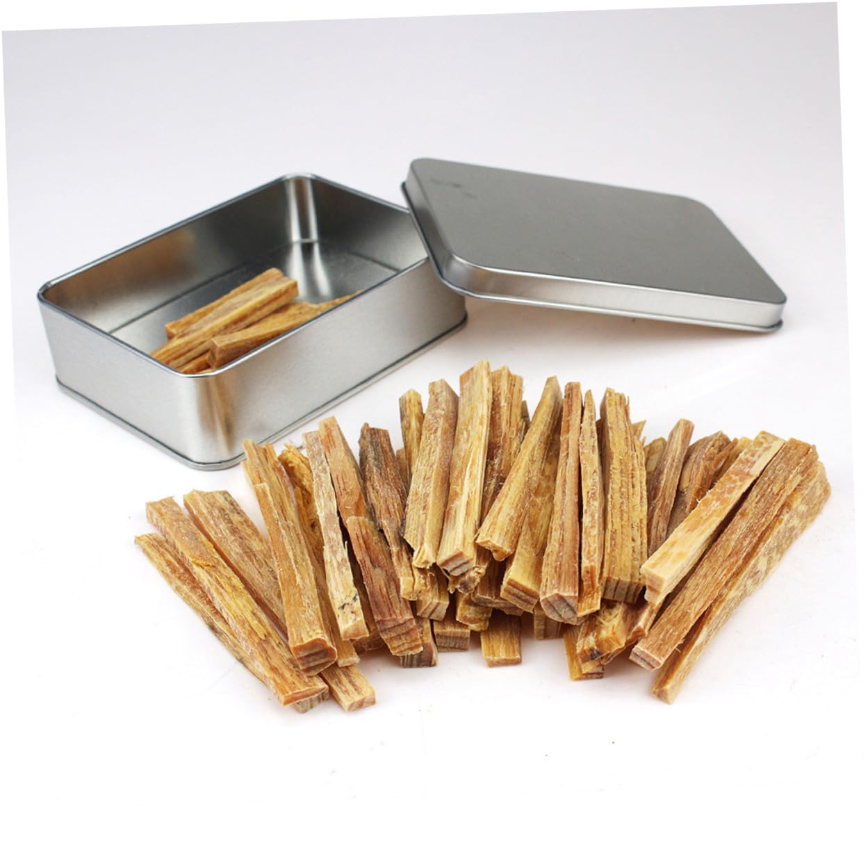 Allume-feu en Bois Naturel, Bâtons De Bois De Chauffage, Paquet, Allumage Rapide, Boîte Métallique, Camping, Barbecue, Feu De Camp, Survie en Plein Air