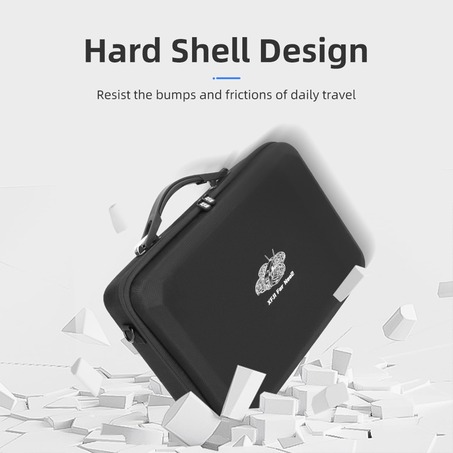 Tragbare Aufbewahrungstasche für DJI Neo 2 Motion Fly More Combo, Reise-Carrying-Case aus PU, Schultertasche & Handtasche, Drohnenzubehör