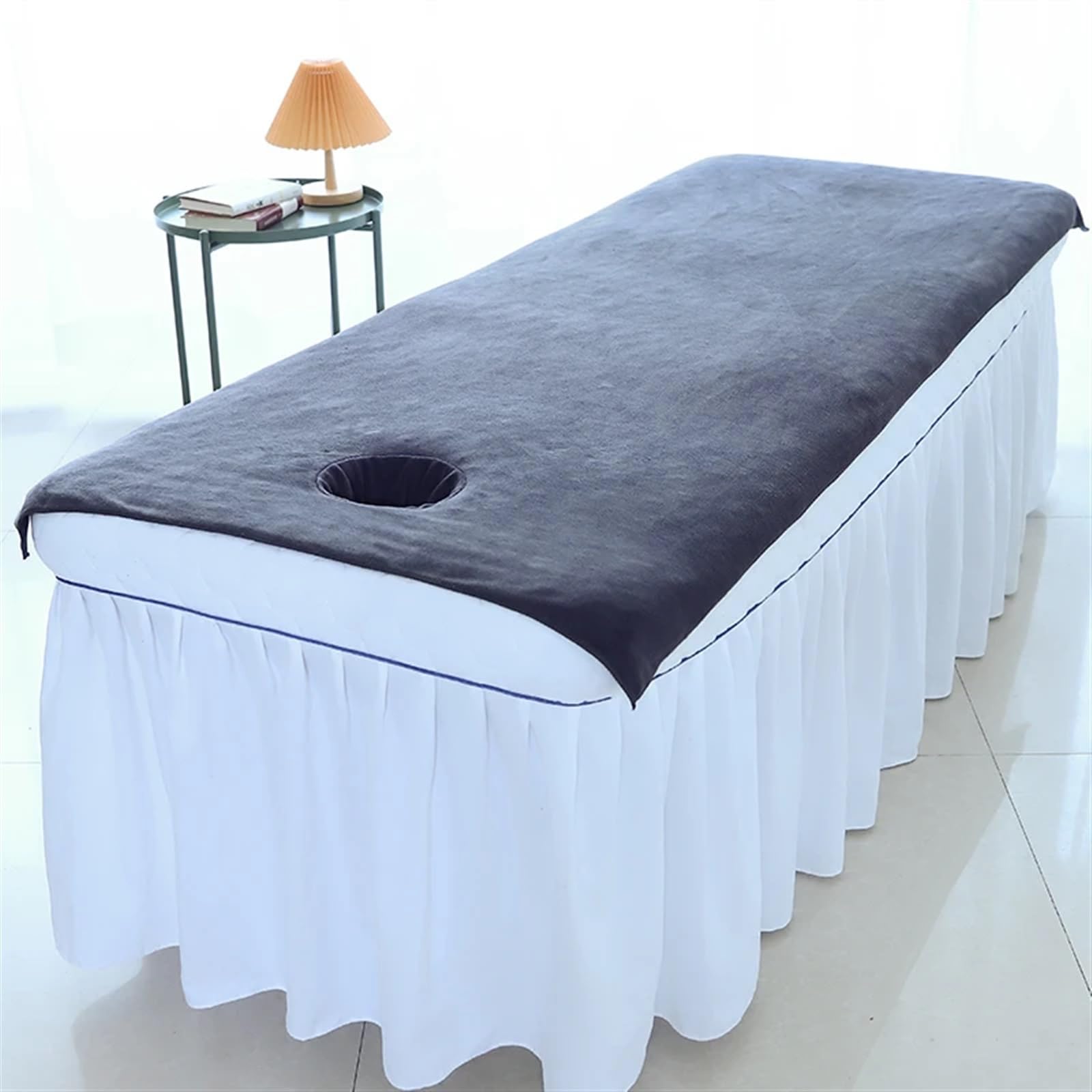 Sábanas de belleza Sábanas de salón de belleza Sábanas suaves for tratamientos de masajes Sábanas for mesa de spa Sábanas con orificio(Pink,100X200CM)