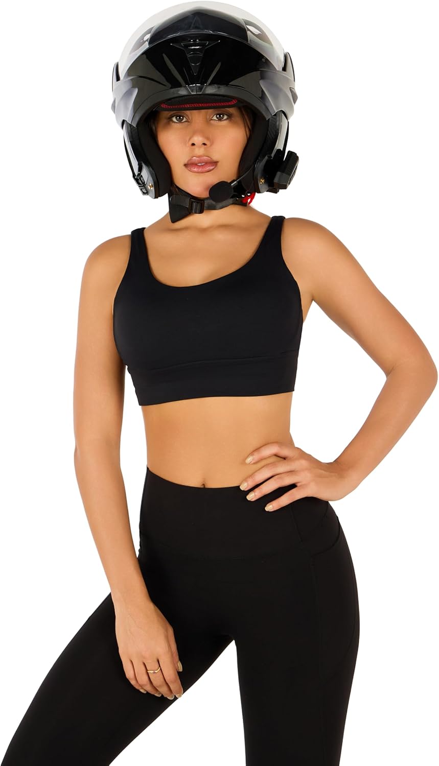 Bluetooth Motorcycle Helmets Modular Dual Visor Flip-up Full Face DOT Approved Motorbike Street Racing Helmets