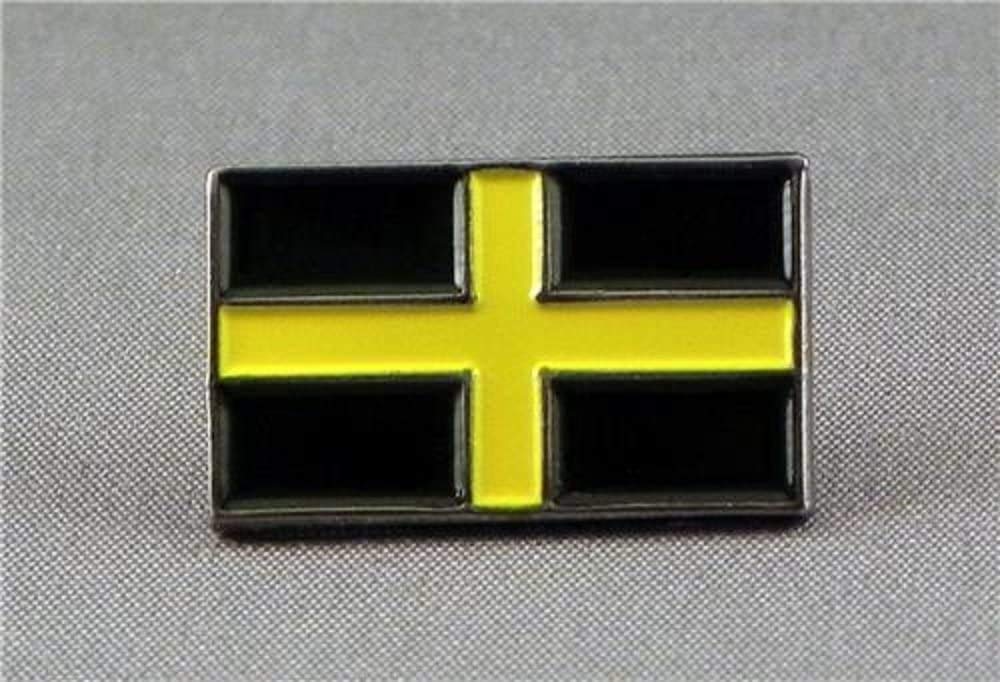 Mainly Metal Multi-Coloured Metal Enamel Pin Badge St David Welsh Wales Flag Yellow On Black