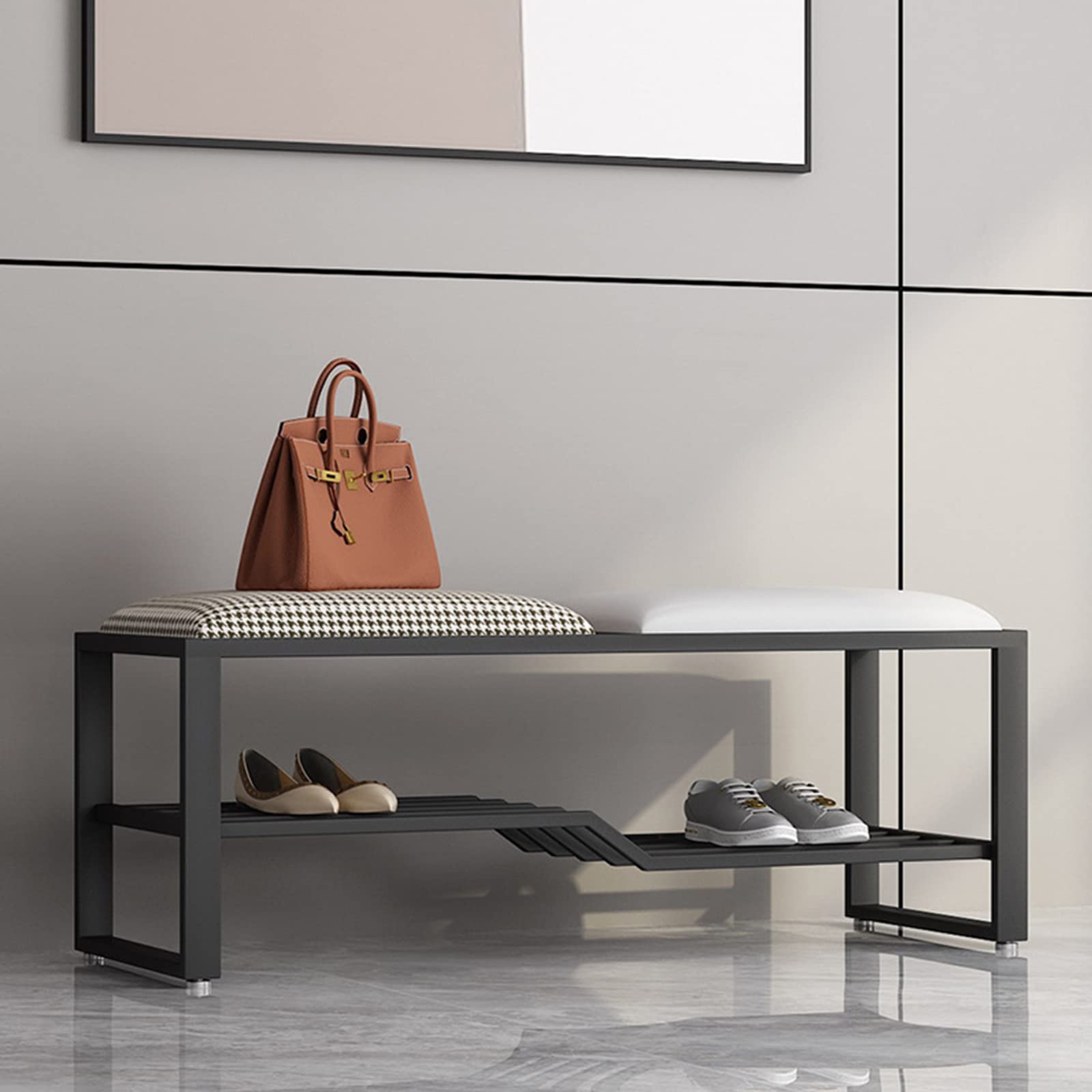 Amazon.com: Shoe Racks ZXK - Banco de zapatos de pata de gallo con