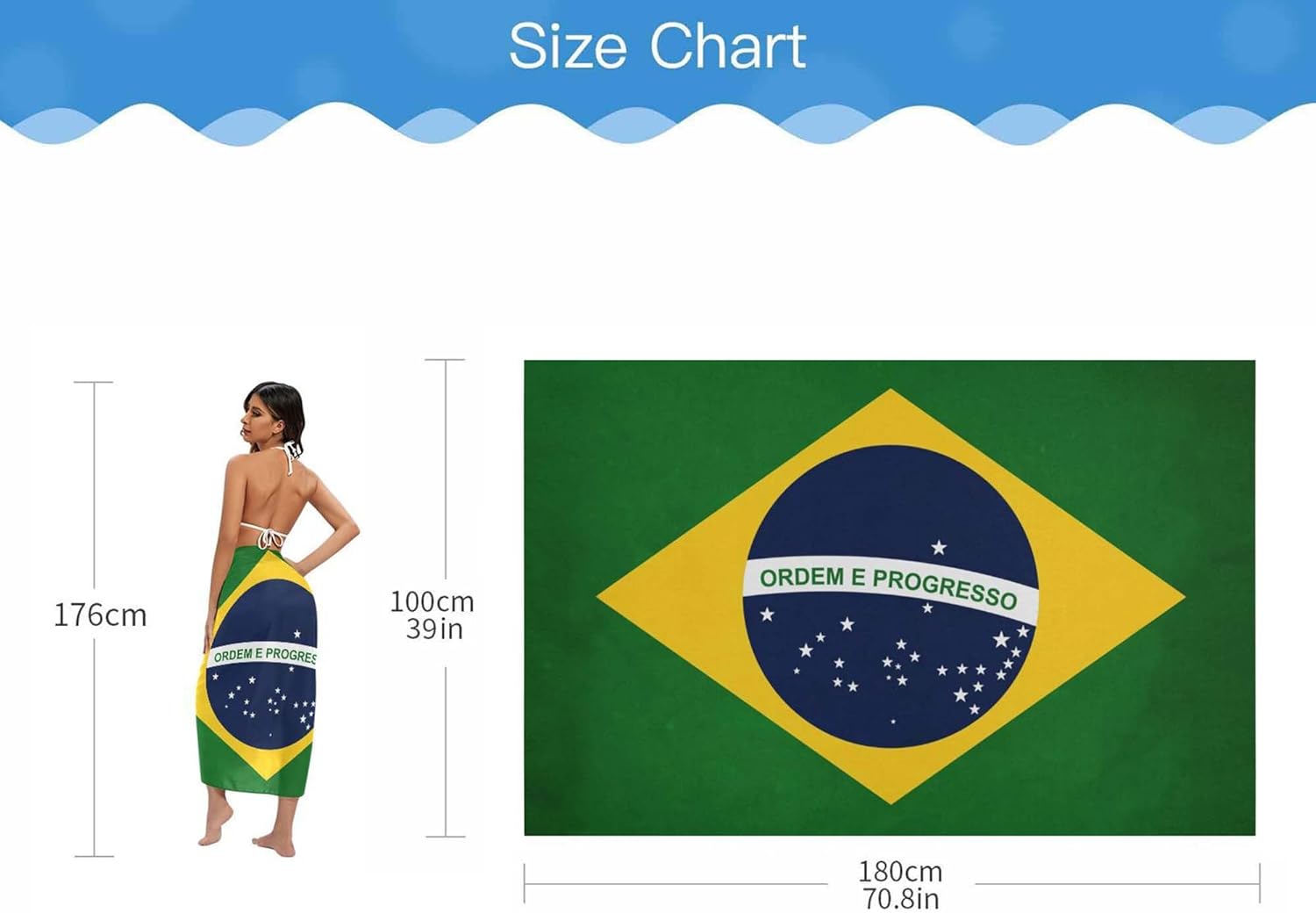 Women's Sarongs Cover Ups for Swimwear Beach Bikini Wraps Jamaica Flag Jamaican Scarf - Image 2