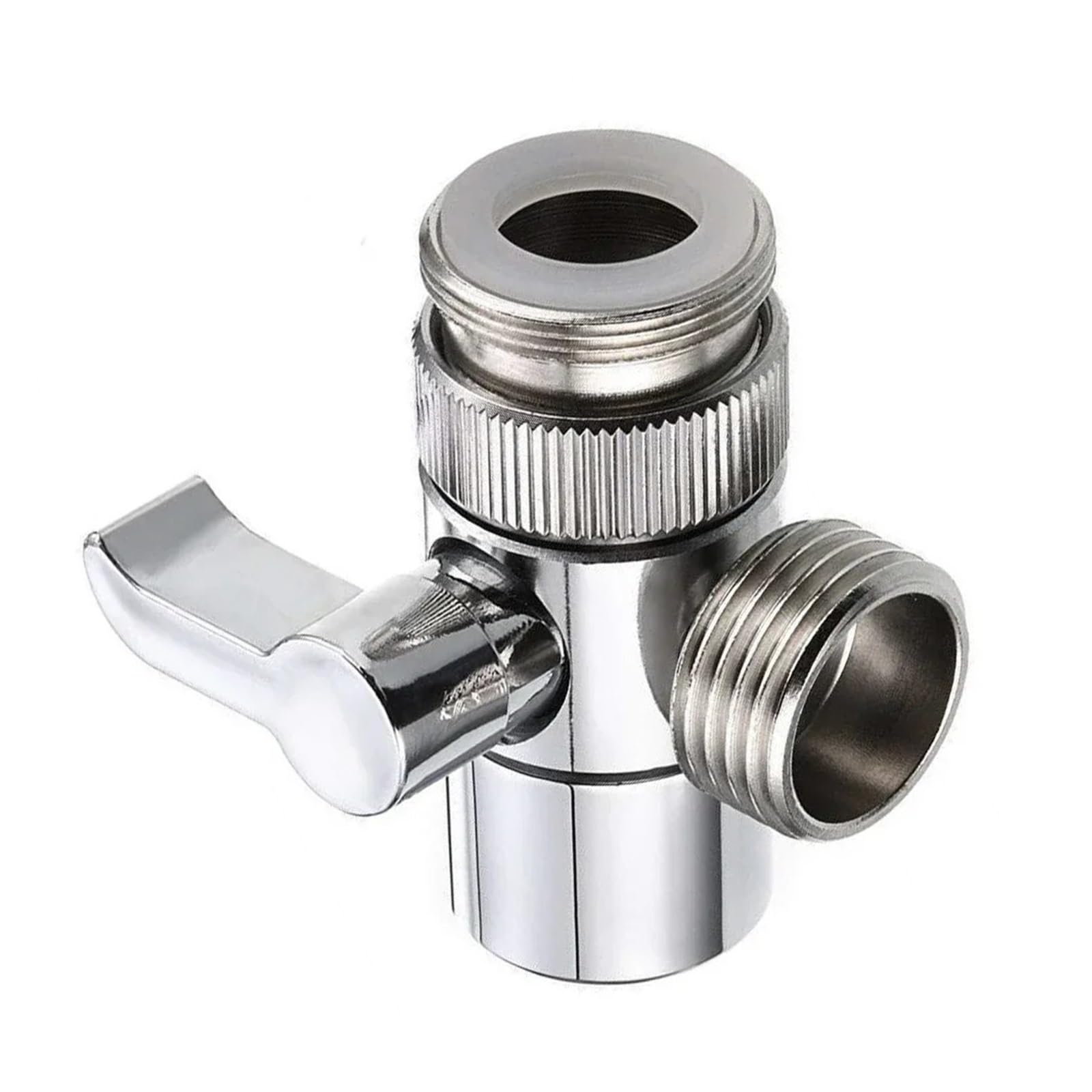 BNGDFDGH 3 Way Water Tap Connector Leak-Proof Faucet Diverter Valve Copper Splitter Easy-to-Install for Bathroom Kitchen