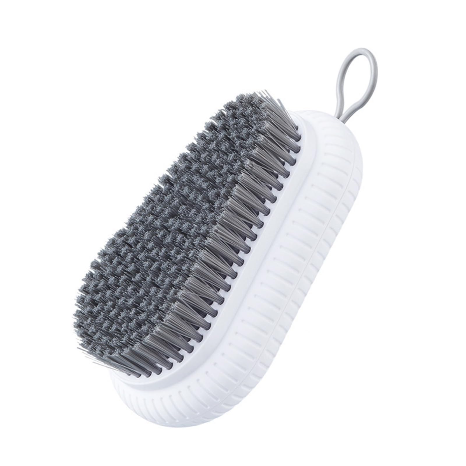 Shoe Brush Simple color plastic soft bristle laundry brush, cleaning and scrubbing shoe, washing, board(White)
