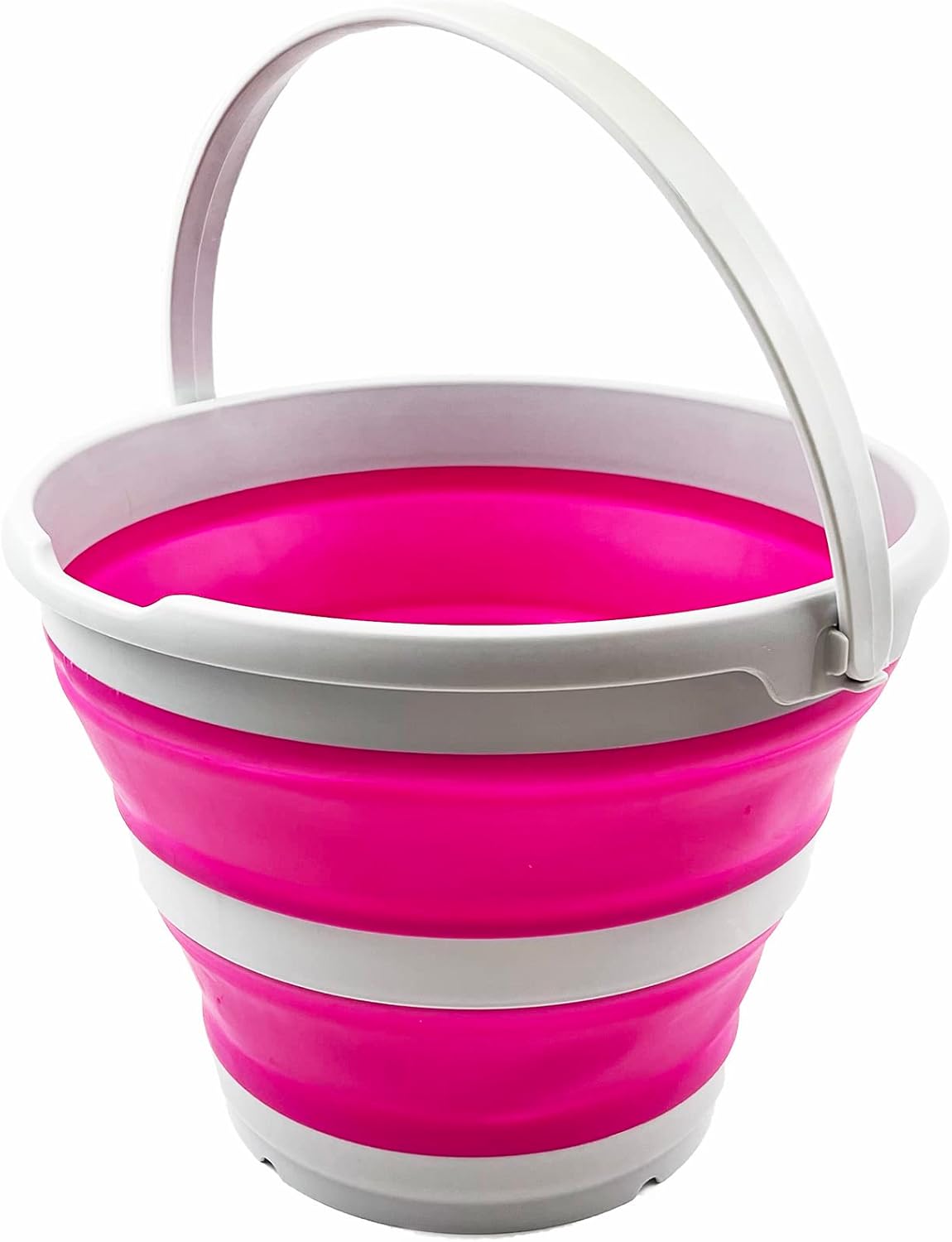 SAMMART 10L Collapsible Plastic Bucket Foldable Round Tub