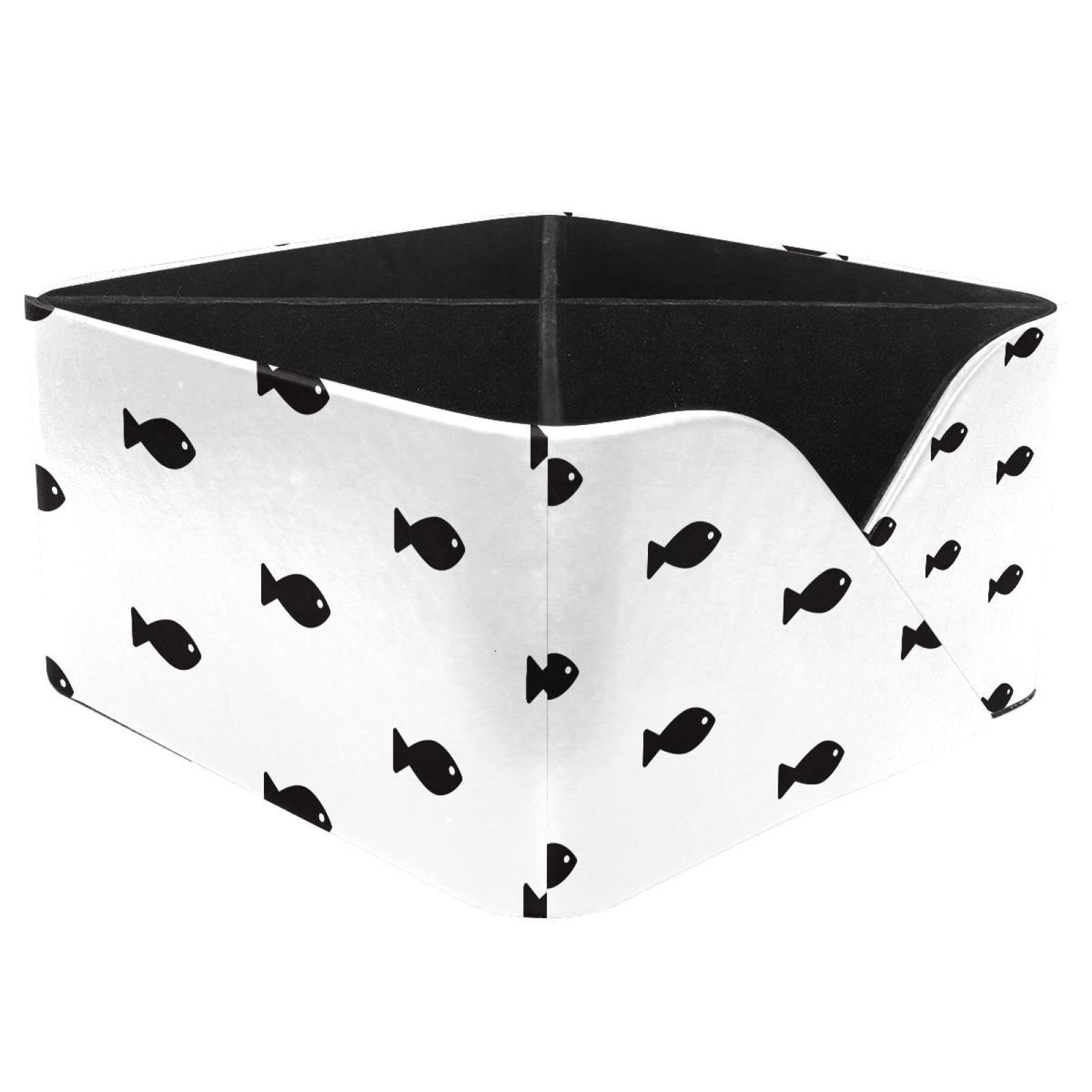 KengjuTesu Fish Ocean Sea Dolphin Shark Whale Desktop Organizer Pen Holder, Rectangular Pencil Cup for Office, Study and Makeup Stations