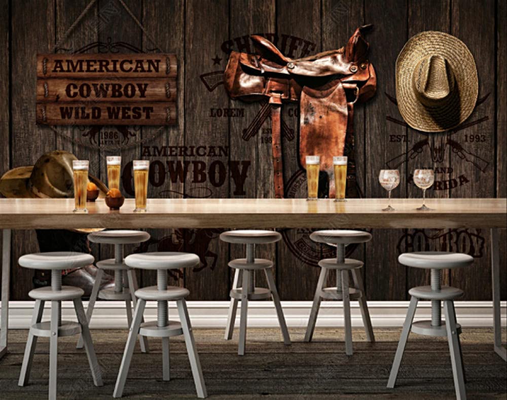 wandmotiv24 Papier Peint de Porte Porte de Saloon, Cowboy