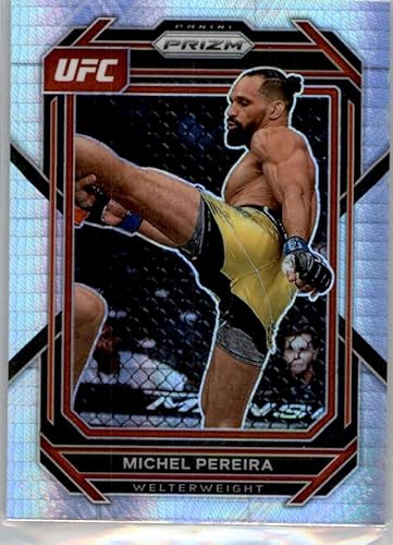 2023 Panini Prizm UFC Prizms Hyper #192 Michel Pereira Welterweight Vertical Official MMA/UFC Trading Card in Raw (NM or Better) Condition