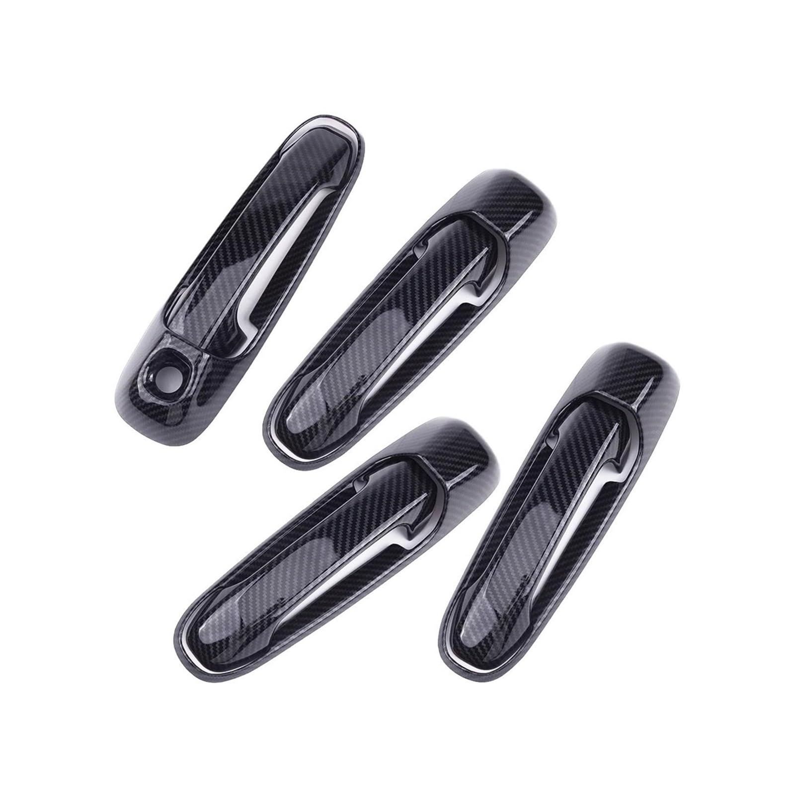 Cavinbdz One Color Carbon Fiber Texture Exterior Door Handle Cover For Jeep For Grand Cherokee Wj 1999-2004 For Liberty 2002-2007