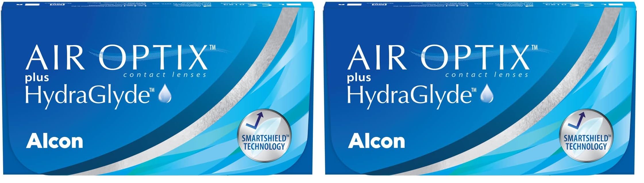 Air Optix Plus HydraGlyde Lenti a Contatto Mensili, 6 Lenti, BC 8.6 mm, DIA 14.2 mm, +6.5 Diopt (Confezione da 2)