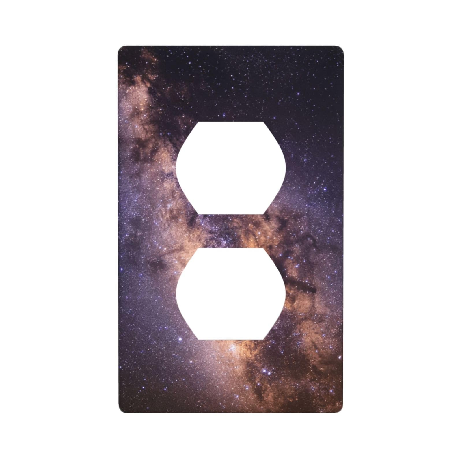 Blue Star Night Unbreakable Polycarbonate Switch Plate-1 Gang Screwless Wall Plate for Home Office