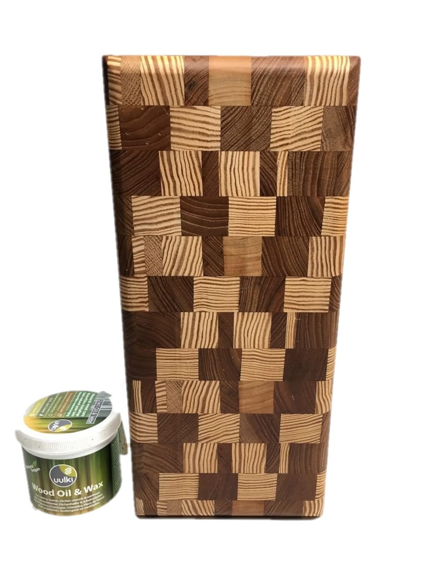 renna store tagliere da cucina chef legno massello, cm 31,5xcm 14,5 h 40 mm acid free, rovere, faggio, olmo, yellow pine, olio natural vegan -colla alimentare,made in Italy art. Bernardo