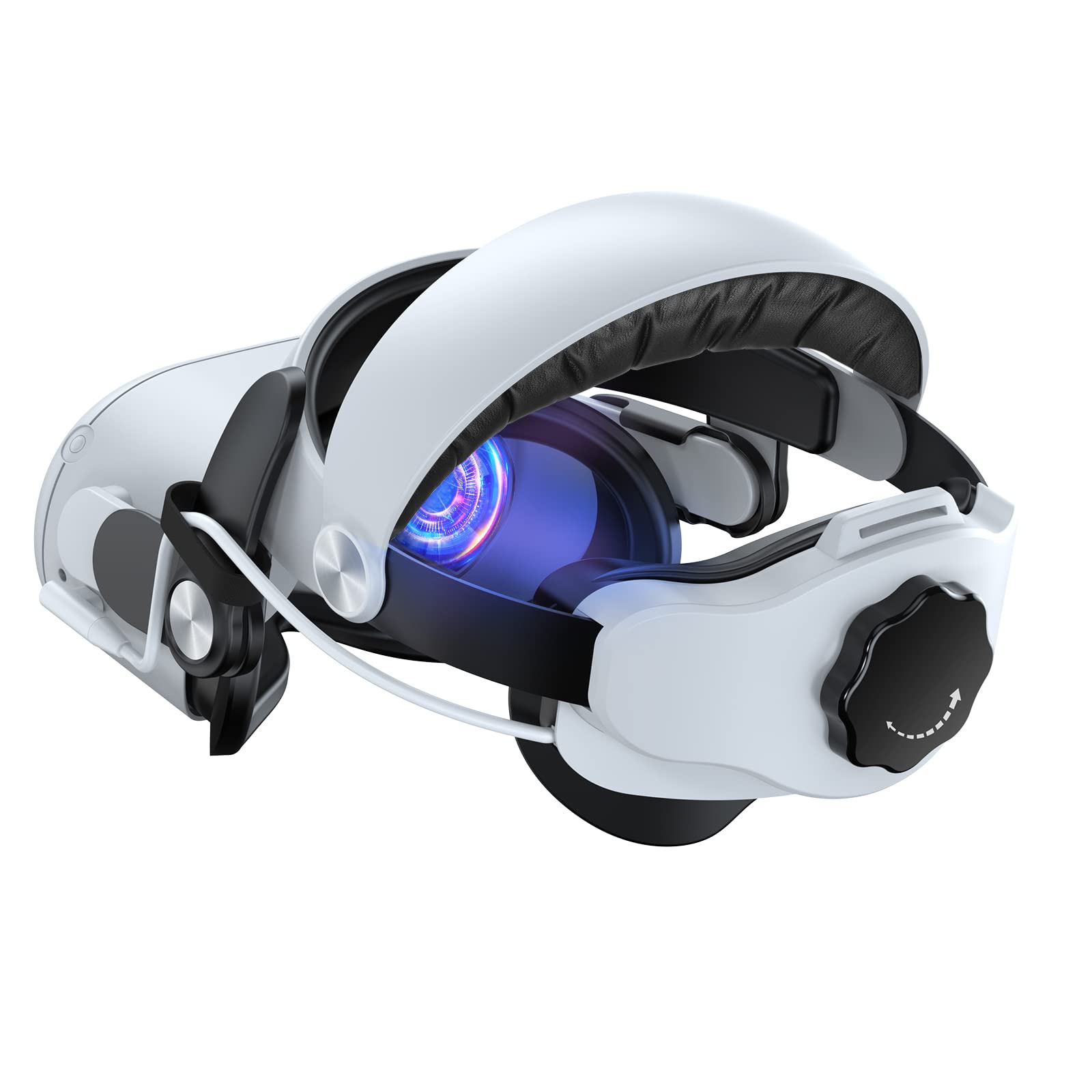 VINDIJA Oculus Quest 2 Head Strap with Battery, Built-in 5300mAh Battery, Replacement for Oculus Que