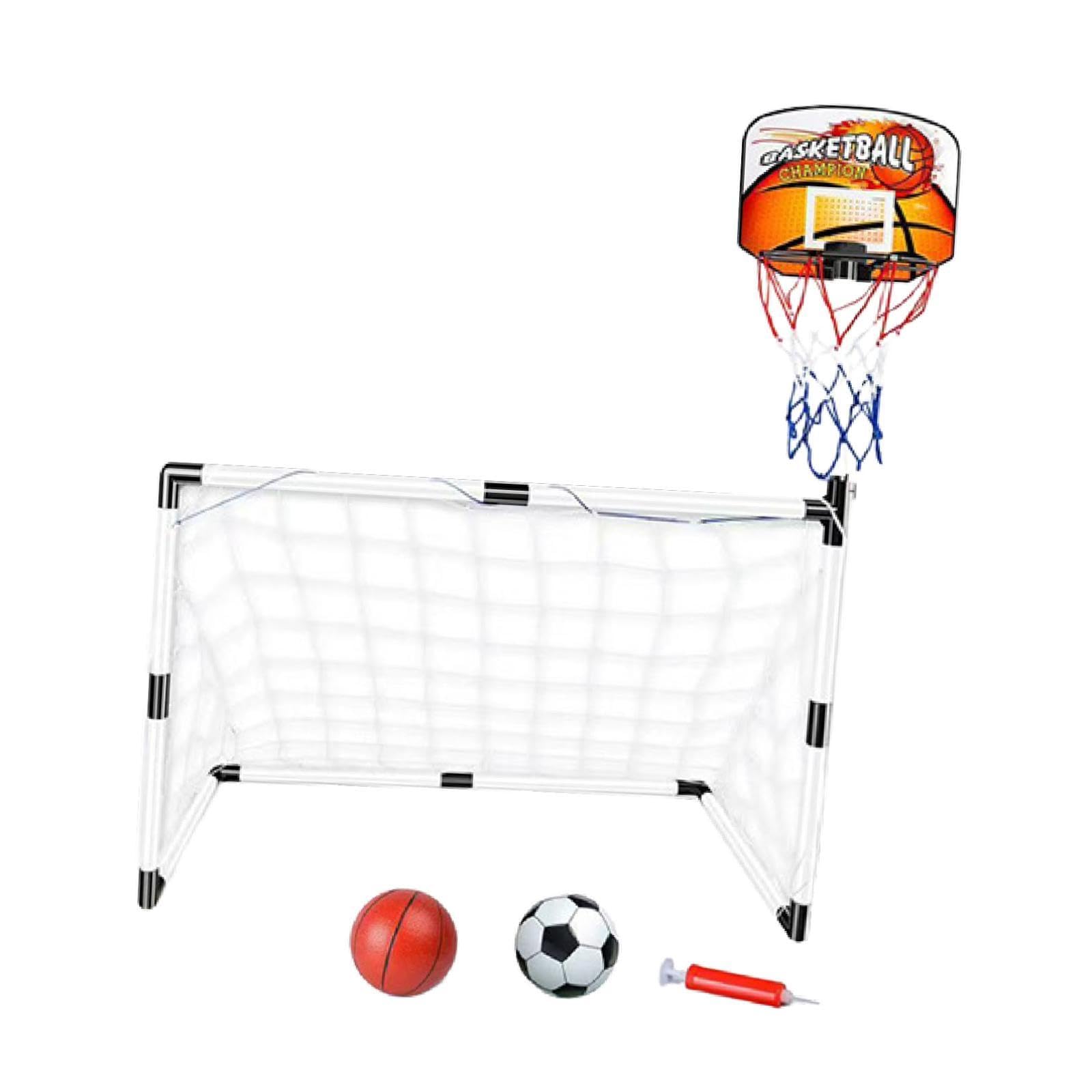 Kids Soccer Goal with Basketball Hoop with Pump for Games Competition Sports Orange 92x48x125cm |Sporting Goods | Team Sports | Soccer | Goals & Nets-image-19