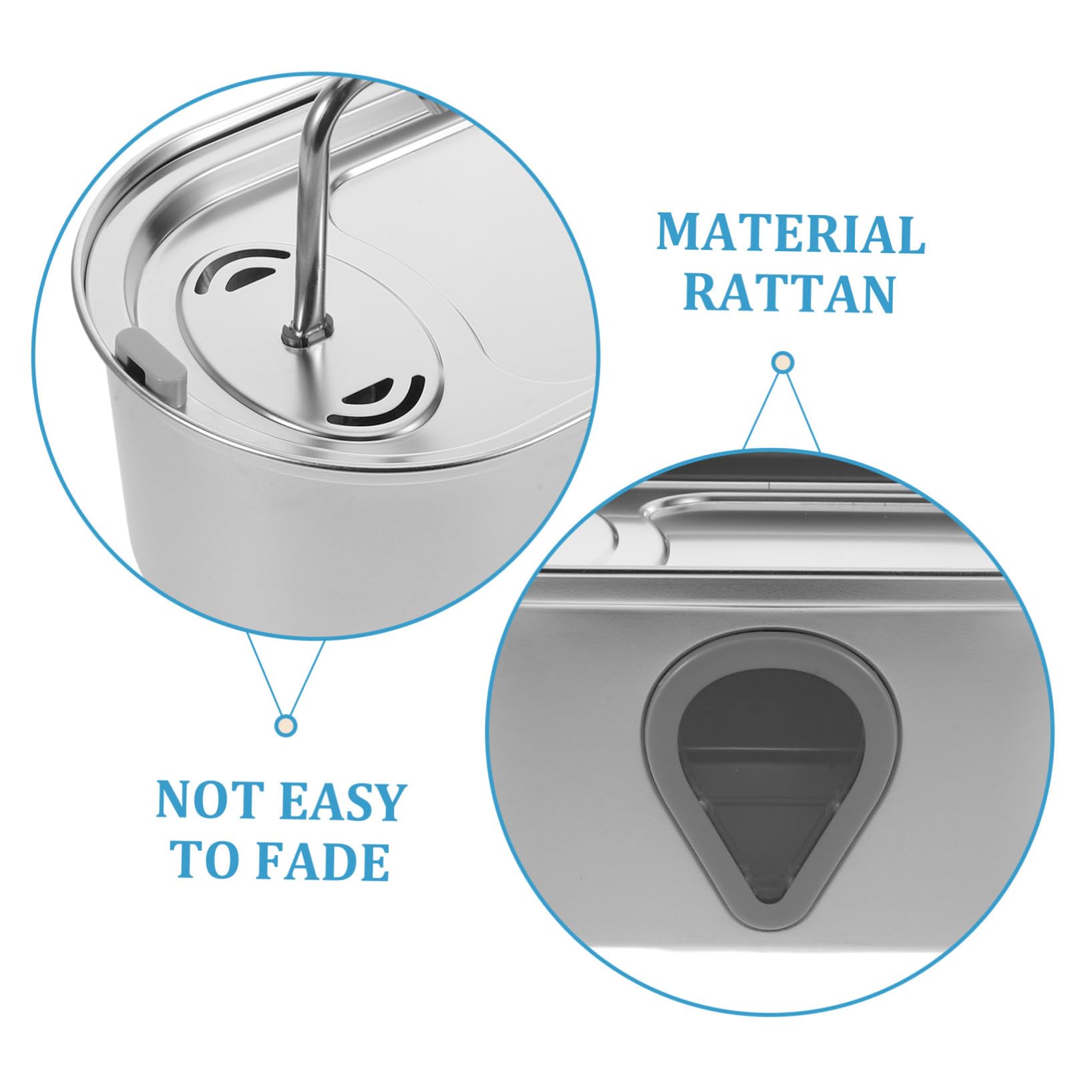 DOITOOL Fuente Automática para Mascotas de Dispensador de Agua Silencioso para Gatos y Perros Pequeños Bebedero USB para Interior