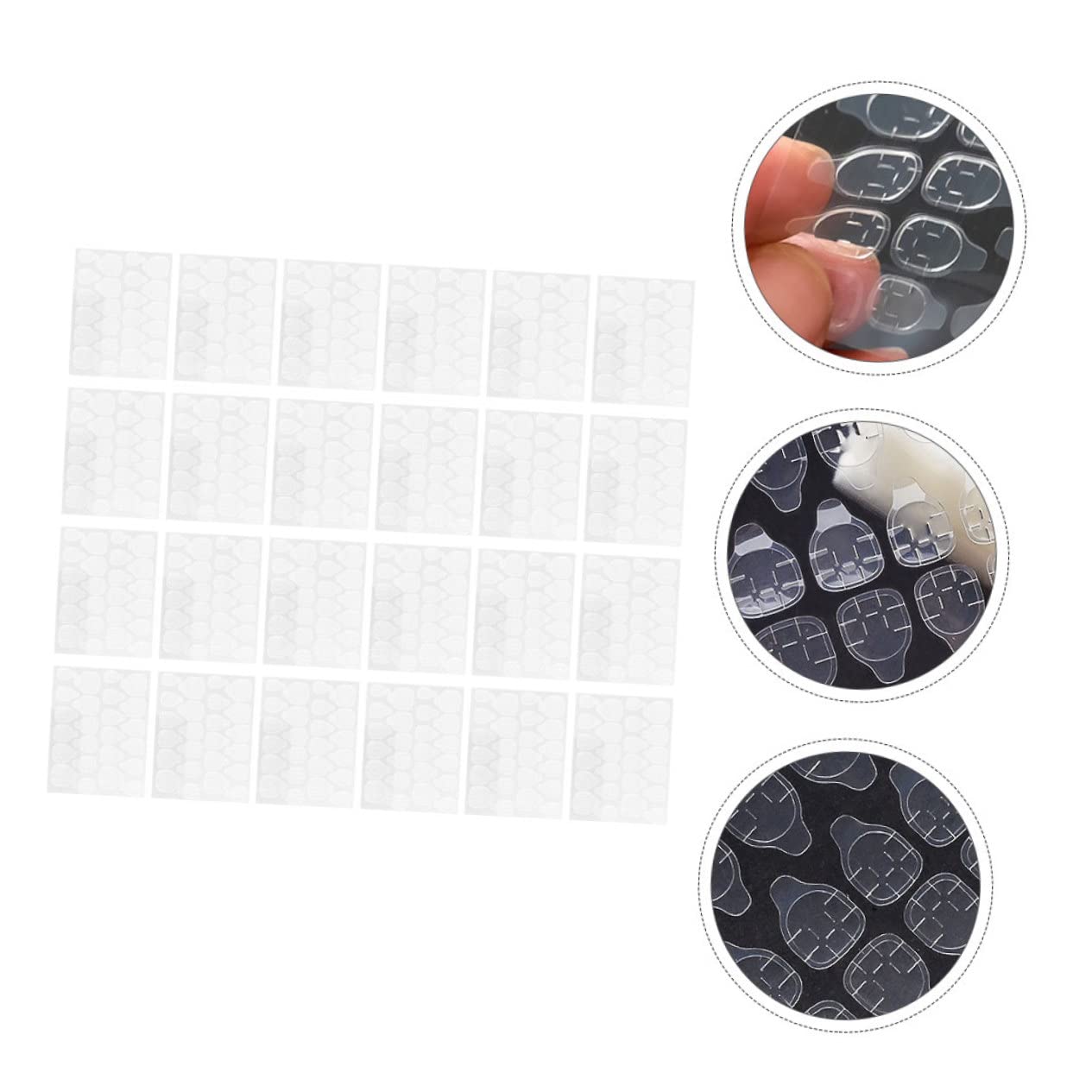 Healvian 200hojas Pegatinas Adhesivas Para Uñas De Gel Jalea Invisibles y Prácticas Para Manicuras Casa y Salones De Belleza