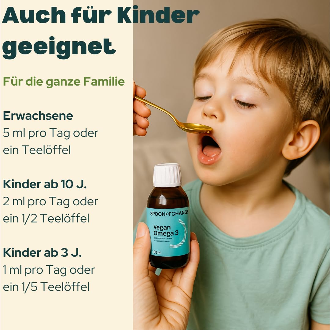 3er-Pack Kur Omega-3 Algenöl vegan – mit Vitamin D3 – ohne Fischgeschmack | Angenehmer Geschmack mit Zitronen – Hochdosiert -Triglycerid-Form – 2900 mg Algenöl pro Tag – Laborgeprüft – Niedriger TOTOX