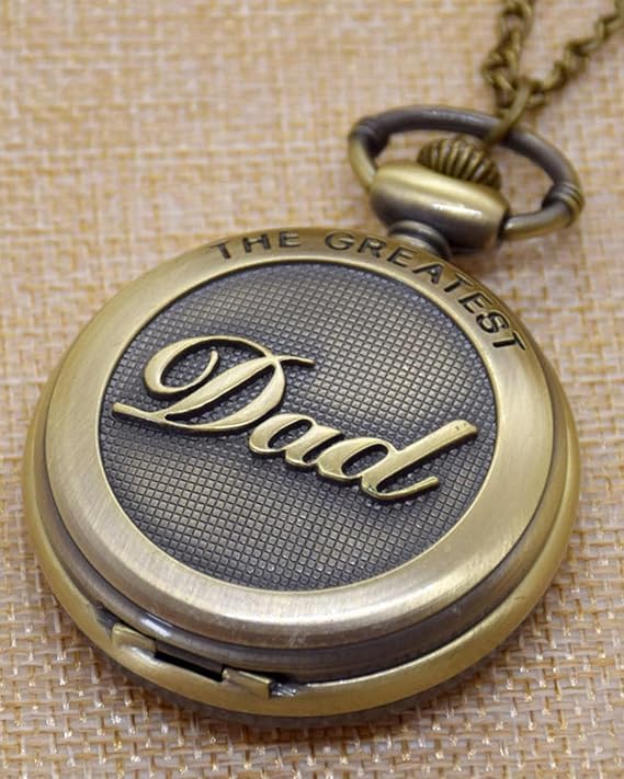 Image of Pocket Watch Metal Keychain Retro Vintage for Gifting With Key Ring Anti-Rust