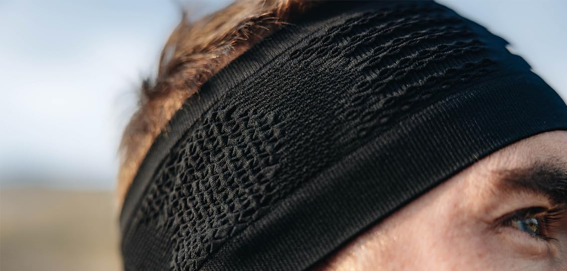 Compressport - Fascia per la corsa - Headband on/off - Antisudore - Fibre ultra morbide ad asciugatura rapida - Massimo comfort - Multisport