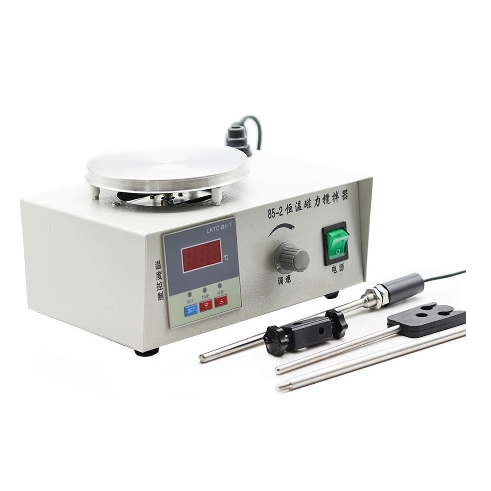 Magnetrührer Vortex Mixer mit digitaler Steuerung, konstante Temperatur Heizplatte, 1000ml Kapazität Kochplatte für Labor und Heimgebrauch