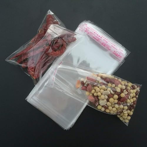 Miniatura 7 de Borningfire 300 bolsas de celofán resellables transparentes de 3 x 5 pulgadas, autoadhesivas, buenas para panadería, velas, jabón, galletas,