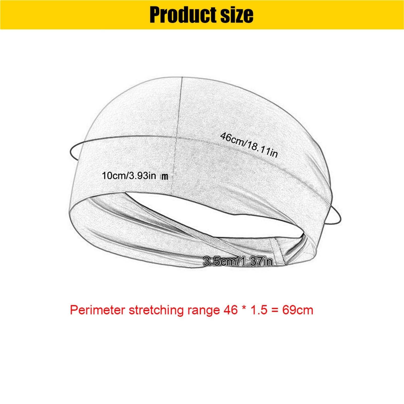 Bandeau D'Hiver 6 pièces bandeau de Sport Fitness bandeau de sueur bandeau de cheveux Tennis Yoga absorber la sueur bandeau de basket-ball en cours d'exécution bandeau de sueur femmes hommes Pour La D