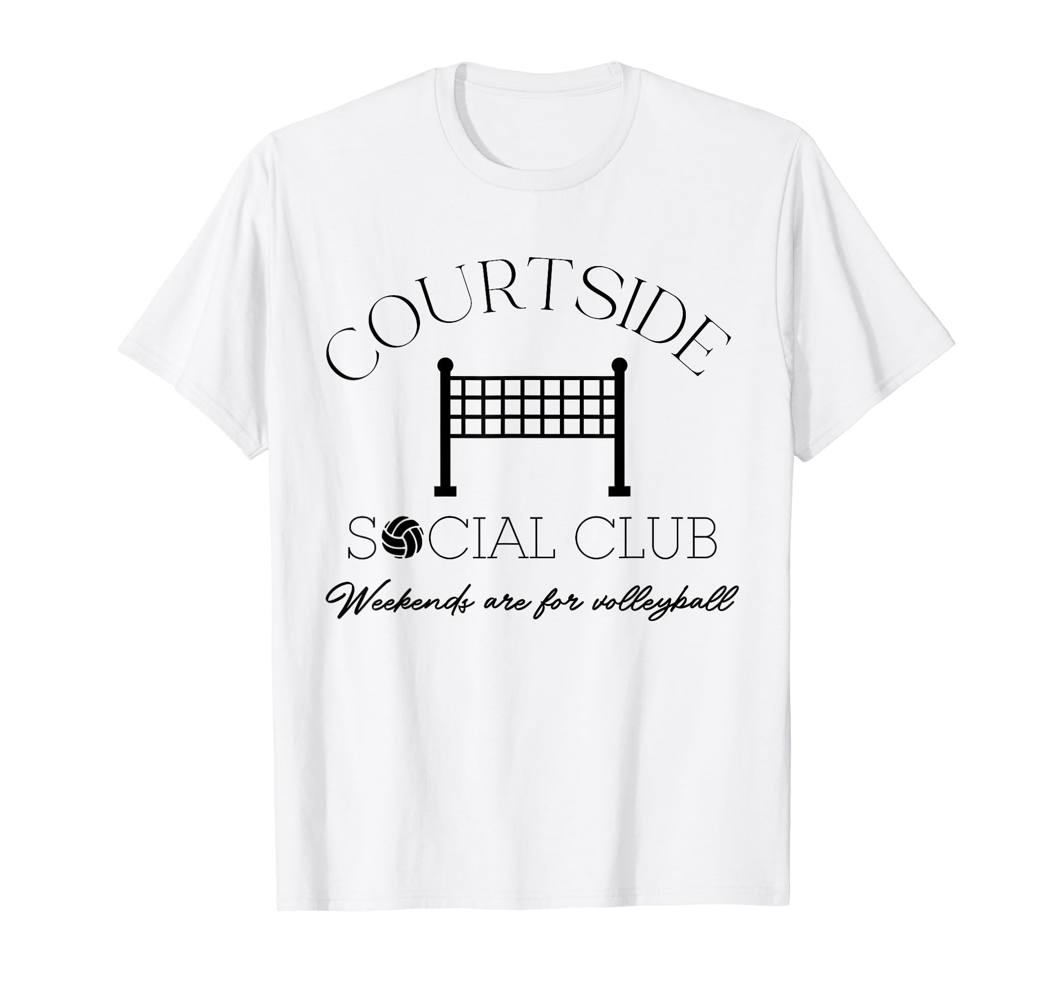 Courtside Social Club Weekends are for Volleyball Mom T-Shirt