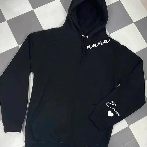 Miniatura 5 de NAZENTI Custom Mama Embroidered Sweatshirt With Kids Names Sleeve-New Mom Gift Personalized, Mama Birthday