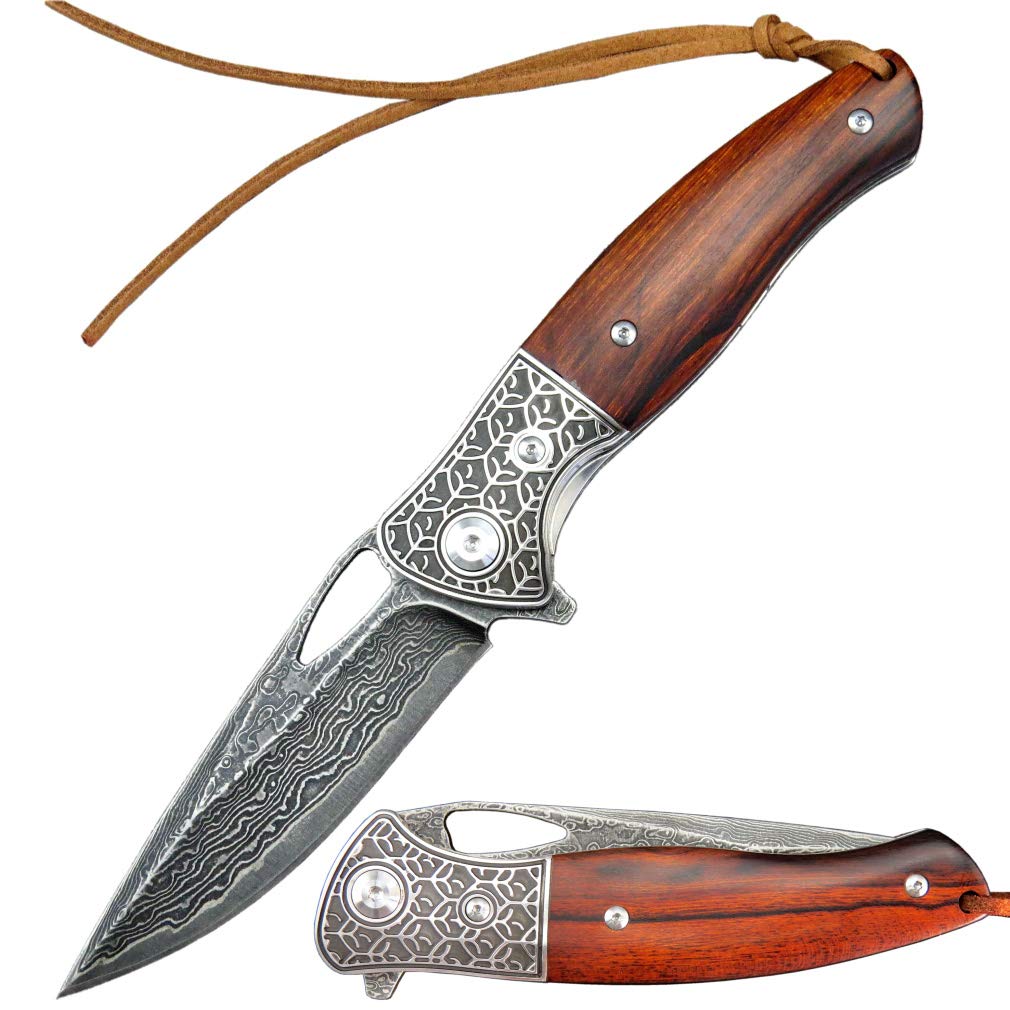 Sitivien ST206 Damascus Steel Folding picture