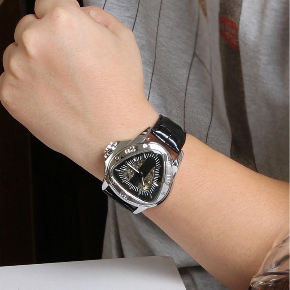 Cabilock Reloj Acero Inoxidable Mecánico Automático Negro, para Hombre