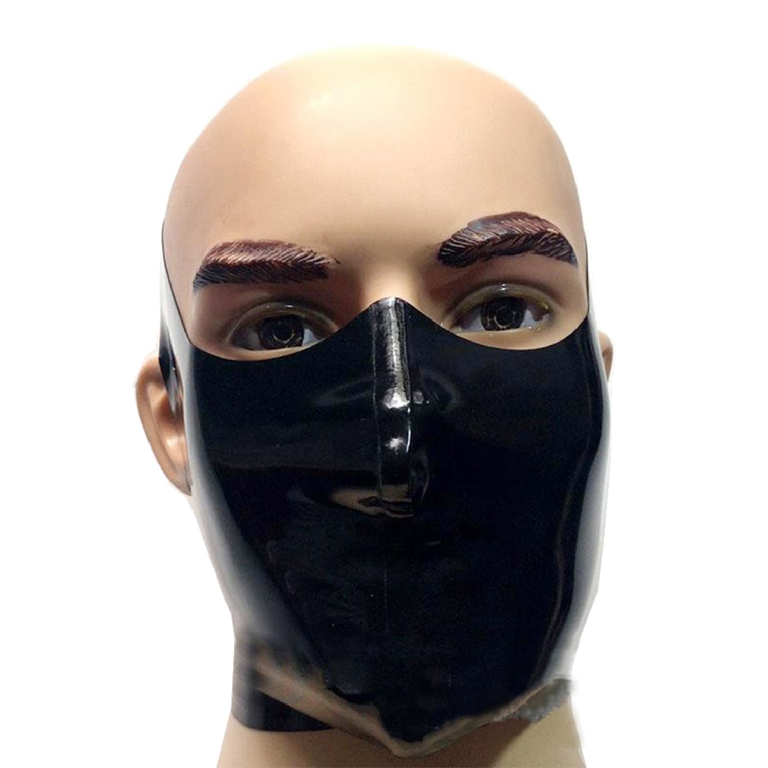 Latex Halb Maske Handgefertigte,Gummi Maske für Geeignet Unisex