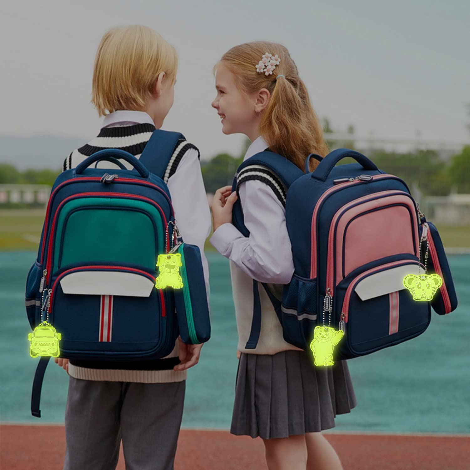 30 Colgantes Reflectantes Con Forma De Estrella – Seguridad Nocturna Para Mochilas, Bicis Y Chaquetas – Regalo Práctico Para Niños