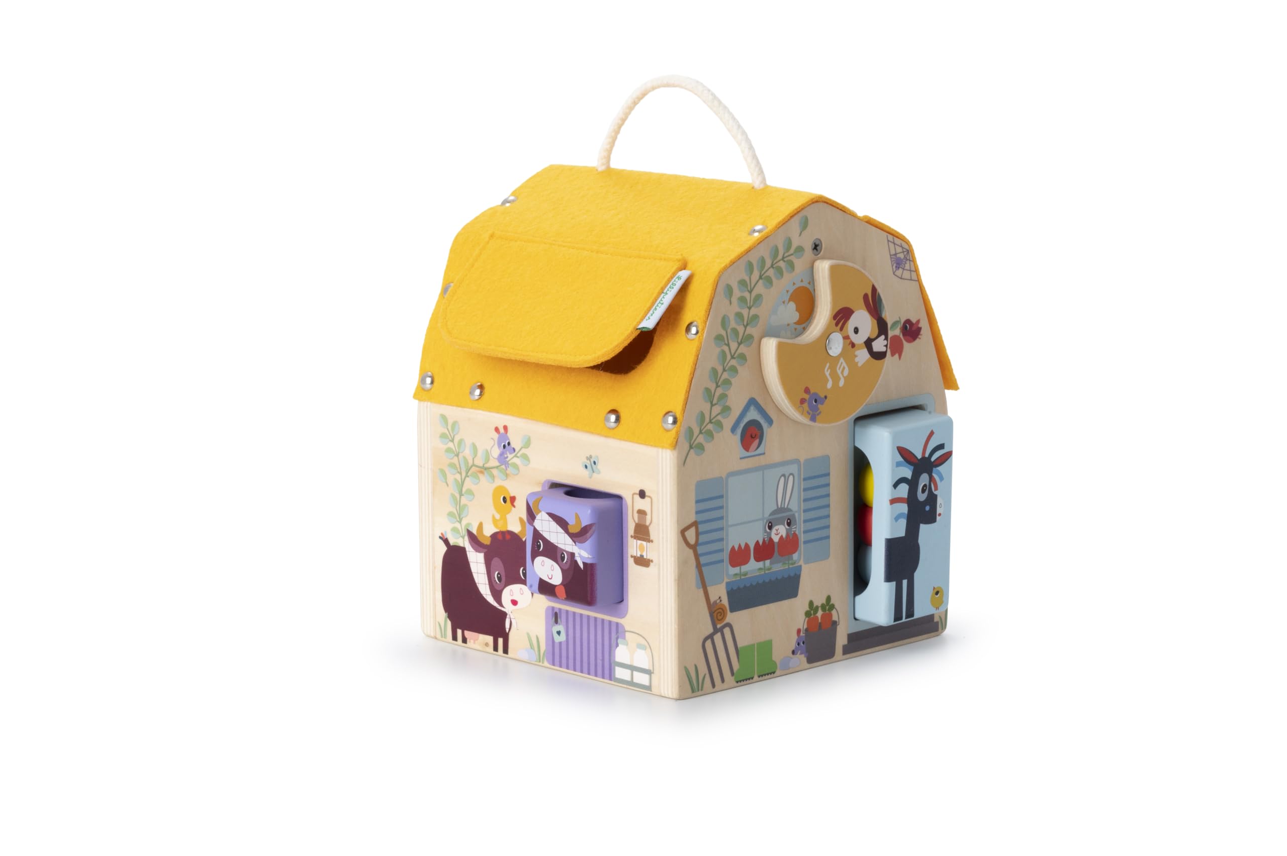 Lilliputiens - Set de 4 hochets Formes ferme - Jouets sensoriels pour bébés avec textures, sons et formes uniques - Stimule la motricité fine, la vue et l'ouïe - Dès 6 mois Lilliputiens - Set de 4 hochets Formes ferme - Jouets sensoriels pour bébés avec textures, sons et formes uniques - Stimule la motricité fine, la vue et l'ouïe - Dès 6 mois