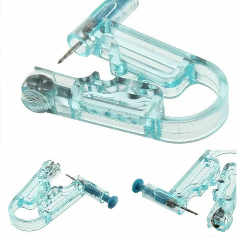 1Pack Ear Piercing Gun Disposable Kit, Painless Sterile Ear Piercer with Stud Earrings, Safety Asepsis Self Piercing Tool for Earlobe Piercing, Easy Home Use for Women and Girls-image-11